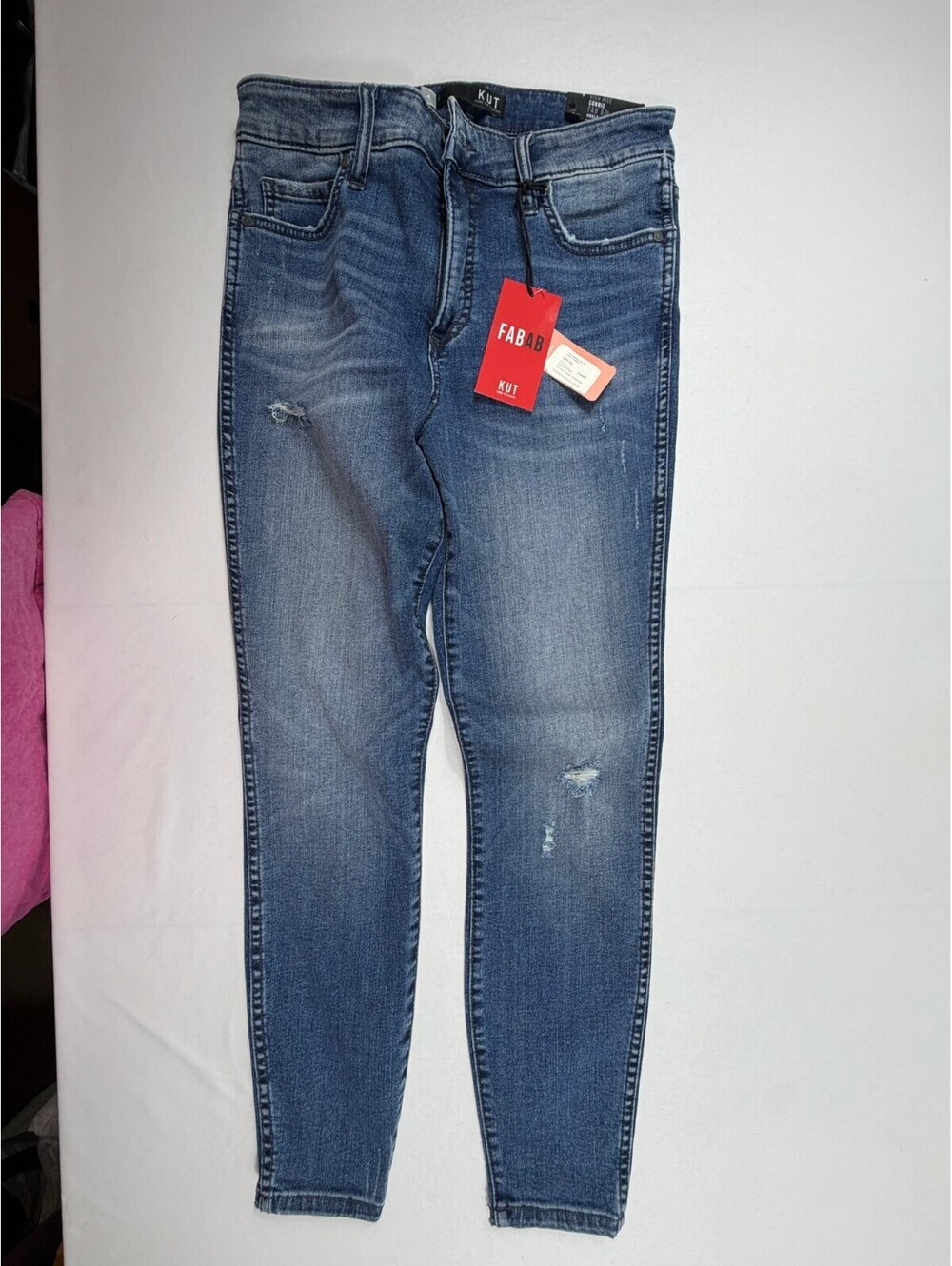 KUT from the Kloth Connie Fab Ab Ankle Skinny Jeans Size 4 High Rise